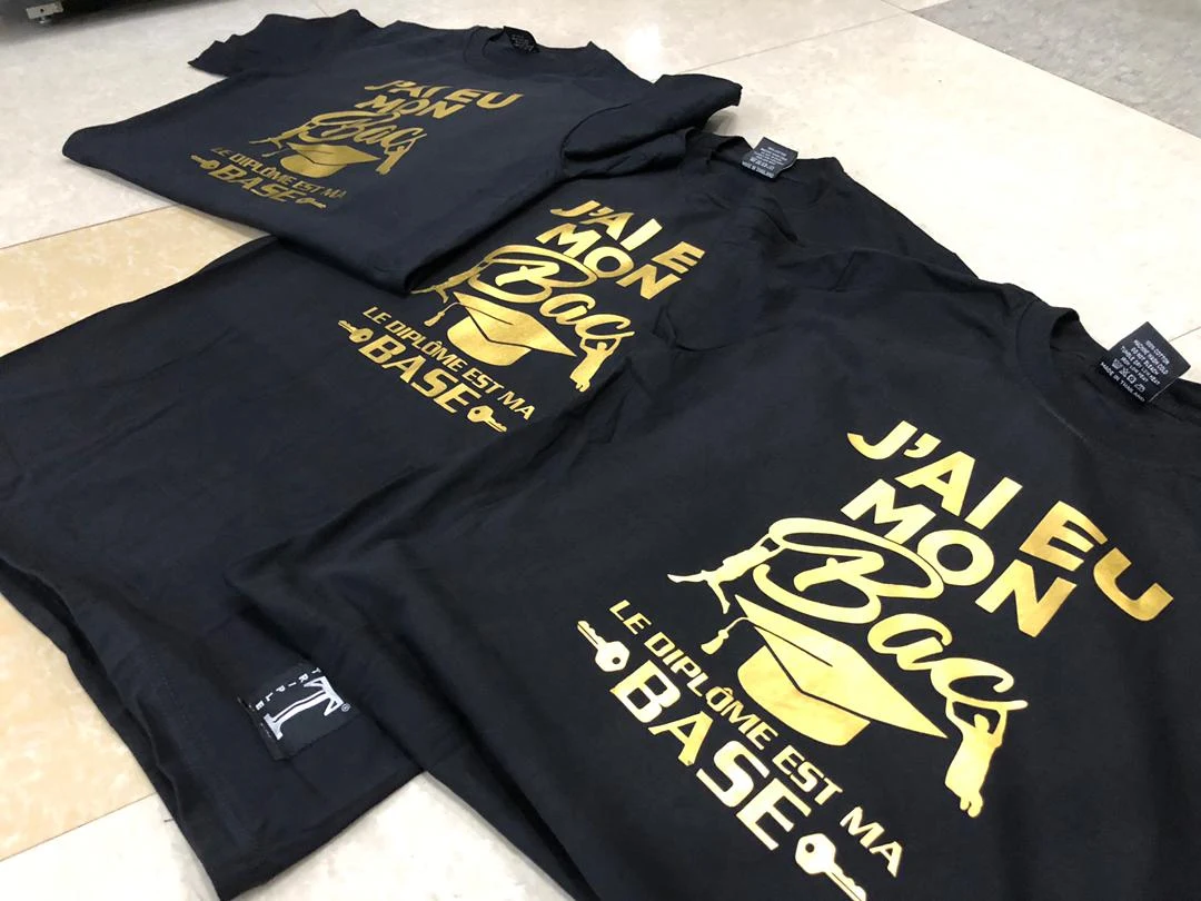 Série de T-shirts imprimés
